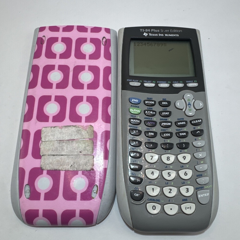 Texas Instruments TI-84 Plus  Silver Edition Graphing Calculator - TESTED